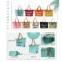 SUSEN Chrisbella newest   Fashion Embroidery Women  reusable Canvas bag beach tote bag cotton totes bags canvas
