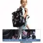 LOVEVOOK 2022 waterproof rolltop backpack 17.3  rose laptop compartment large university students women travel Laptop backpacks
