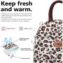 Customization Logo Lunch Tote Bag Leopard Insulated Lunch Box Adult Reusable Lunch Bag for Women Men