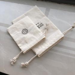 Wildflower Seed Sack, Drawstring Cotton Seed Bag