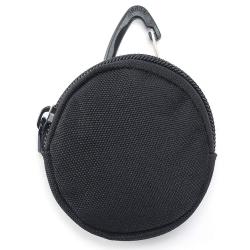 Gelory China Wholesale Daily Mini Black Round Coin Purse Keychain Pouch Accessories Case