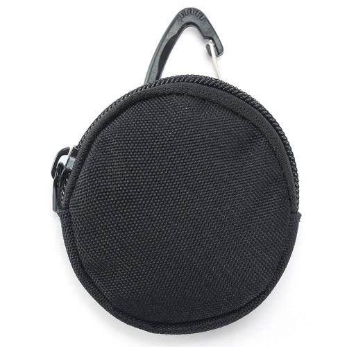 Gelory China Wholesale Daily Mini Black Round Coin Purse Keychain Pouch Accessories Case