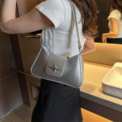 HR257 Small Design New Trendy Women's Bag PU Fashion One Shoulder Women's Bag Simple Portable Fashionable Daily Underarm Bag