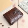 2023 New Men's Short Retro Woven Pattern Wallet Men Card Holder Wallet Men's Wallet Factory Wholesale cartera de hombre