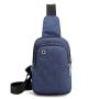 XL014 Men's Chest Bag New Version Waterproof Oxford Fabric Crossbody Bag With Earphone Hole Durable Fashion Shoulder Backpack