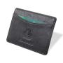 Custom leather business card holder wallet leather id card holder rfid smart card holder wallet