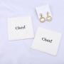 Custom Gold Logo Mini Canvas Ring Earring Necklace Jewelry Envelope Pouch Small  Cotton Flap Jewelry Bag