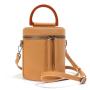 2024 Wholesale Real Genuine Leather Bucket Bag Handbag For Women With Wooden Handle