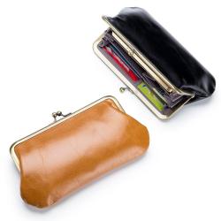 XL266 Hot Sale Fashion Design Women Wallet American Vintage Clip Bags Long Handhelding Wallet Double Zipper Coin Purse