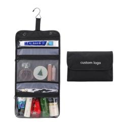Custom Make Up Cosmetic Organizer Bag Eco Friendly Hanging Travel Toiletry Bag For Women And Men