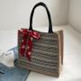 Ethnic Style Retro Linen Tote Bag Women'S New Large Capacity Fashion Mommy Bag Class Shoulder Bag