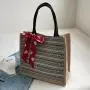 Ethnic Style Retro Linen Tote Bag Women'S New Large Capacity Fashion Mommy Bag Class Shoulder Bag