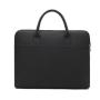 HR157 Wholesale Customized Logo Portable Zipper File Bags Oxford Cloth Black Briefcase for Men Office Data Bag Meeting Package