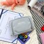 Gelory Simple Fasion Girls Large Capacity Stationery Organizer Cosmetic Bag Soft Mesh Makeup Bag
