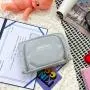 Gelory Simple Fasion Girls Large Capacity Stationery Organizer Cosmetic Bag Soft Mesh Makeup Bag