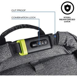 Avoid Theft Backpack HMWPE Fabric Backpack Anti Knife Bag Water Proof Drawstring Level 5 Cut Resistant Anti-theft Bag With Lock
