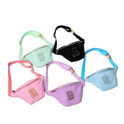 RTS Stock Custom Logo Outdoor Sports Waterproof Nylon Belt Waist Bag Lady Women key Phone Fanny Pack