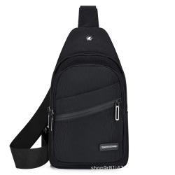 Wholesale Custom Fashion Travel Earphone Hole Anti-Theft Crossbody Bag OEM Logo Sports Chest Bag For Men