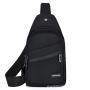 Wholesale Custom Fashion Travel Earphone Hole Anti-Theft Crossbody Bag OEM Logo Sports Chest Bag For Men