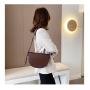 New 2023 Small Thread Zipper Bag  Fashion Hybrid Messenger Saddle Winter Shoulder Bag Tote Bag for Women's