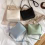 HR485 Women's Popular Tote Bag New Fashion Letters Chain Portable Bucket Bag PU Leather Versatile One Shoulder Crossbody Bag