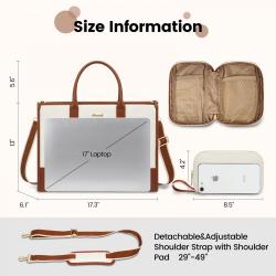LOVEVOOK Work Bag 15.6 inch Large Teacher Purse Lightweight Computer Bag Briefcase Business Office Laptop Tote Bags for Women