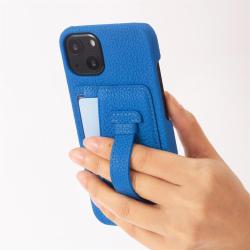 Capa De Celular Telefone Luxury Designer Genuine Leather Mobile Phone Cover Case With Card Holder Finger Handle For Iphone 14 15