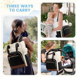 LOVEVOOK Custom Waterproof Daily Baby Diaper Bag with Changing Pad & Pacifier Case Fashion High Quality Mommy Bag Backpack