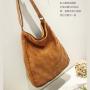 Customized Korean Women's Leisure Plush Fabric Canvas Tote Bag Portable Vintage Handbag Handmade