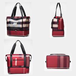 ZF184 New Leisure Travel Bag Outdoor Sports Large Capacity Shoulder Bag Extended Fashion Fitness Bag Oxford Cloth Wear-resistant