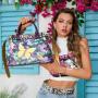 Ladysky top product 2024 fashion women's tote bag with belt super personalized metal letter handbag printing ladies shoulder bag