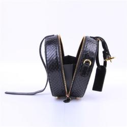 Custom Classical Round Shape Designer Luxury Women Genuine Snake Skin Leather Crossbody Bag Handbag For Women Famous Brands