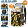 Leakproof Insulated Large Capacity 30-Can Thermal Bag Soft Cooler for Beverage Lunch Travel - Unisex Cooler Backpack