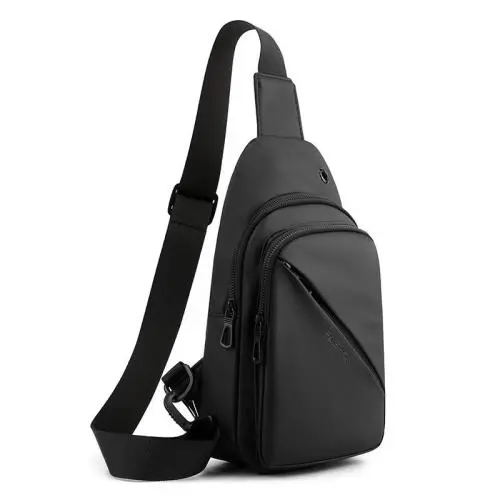 ZR562 Man Chest Bag New Waterproof Shoulder Bag Sports Travel Crossbody  Leisure Solid Color Nylon Business High Quality Bag