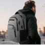 HR774 USB Charge Port Men's Backpack Fashion Waterproof Leisure Travel Backpack Oxford Business Gift Laptop Backpack