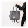 High quality nylon women's bag 2024 summer new pure color drawstring bag shoulder bag for women large capacity tote handbag