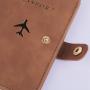 KBW361 Wholesale New PU Leather Vaccination Book Protector Passport Holder Bank Card Holder ID Organizer