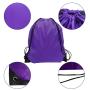 Gelory Polyester Drawstring Bags Solid Color Portable Sports Bag Outdoor Backpack Gym Drawstring Shoes Bag Clothes Backpacks