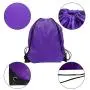 Gelory Polyester Drawstring Bags Solid Color Portable Sports Bag Outdoor Backpack Gym Drawstring Shoes Bag Clothes Backpacks