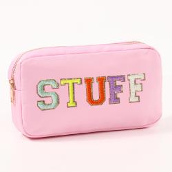 Hot Sale DIY New Products Medium Size Waterproof  Nylon Pouch With Zipper Best Bridesmaid Gifts Women Makeup Bag Organizers
