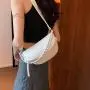 HR776 Fashion Women Chest Bag Personalized Wide Shoulder Strap Crossbody Bag Girl's Versatile Zippers Phone Storage Waist Bag