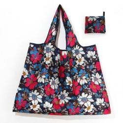 Factory Direct Wholesale Multicolor 210D Polyester Padded Foldable Shopping Bag Environmental Protection Supermarket Advertising