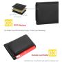 ZF233  Women Wallet Genuine Leather Head Layer Cowhide Anti-theft Brush Vertical Card Bag Short Trifold Money Clip
