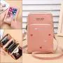 2024 New Small Mini Single Shoulder Crossbody Bag Mobile Phone Bag Touch screen Zipper Wallet Fashion Mobile Phone Messenger Bag