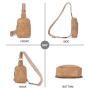 Sling Bag for Women Vegan Leather Fanny Pack Crossbody Bags Chest Bag for Women