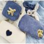 2021 new style  corduroy cosmetic bag small pouch small MOQ make up bag