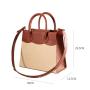 OEM ODM Ladies Fashion Handbags Ladies Fashion PU Leather And Canvas Tote Bags For Women
