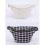 Keymay New Design RTS High Quality Gold Hardware Crossbody Strap Bag Waist Bag Belt Tweed Plaid Checkered Fanny Pack for Women