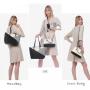 LOVEVOOK 2022 luxury Custom Logo PU Leather 3pcs Tote Handbag Set large capacity ladies shoulder bags wallets women handbags