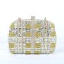 New golden sequin bag European and American style dress clutch bag metal chain women's crossbody bags handbags ladies clutches pochette femme